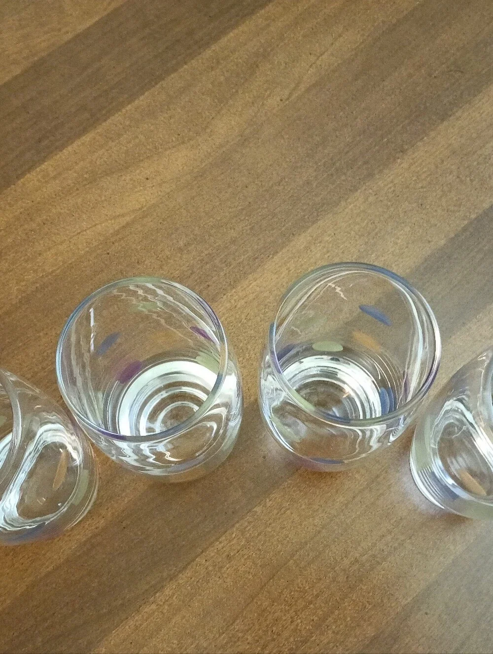 NWOT Set of 4 Pastel Polkadot Tea/Water Glasses